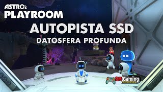 Astros Playroom  Autopista SSD  Datósfera Profunda  PS5 Gameplay  Español Latino  100 [upl. by Ynnhoj]