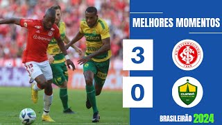 INTERNACIONAL 3 X 0 CUIABÁ  GOLS E MELHORES MOMENTOS  26ª RODADA BRASILEIRÃO 2024 [upl. by Nosnek209]