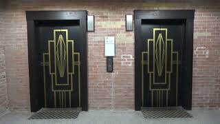 One Main elevators being modernized with tour of historic 11th floor at UHD in Downtown Houston TX [upl. by Leod]