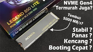 Review Adata Legend 850 Lite NVME Gen4 Salah Satu Termurah Apakah Recommend [upl. by Khoury]