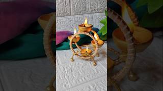 DIY Diya Stand From old bangles✨ Diwali Decoration ideas  shorts ytshorts diy decoritem craft [upl. by Kendra961]