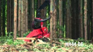 Cat® HH44 DE Harvester Head at ExpoForest 2011 [upl. by Htinnek]