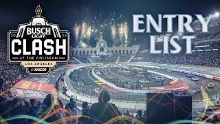 2024 Busch Light Clash Entry List [upl. by Eustasius]