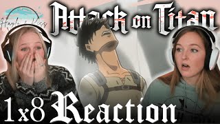 WHAT IS GOING ON  ATTACK ON TITAN  Reaction 1X8 [upl. by Bayard]