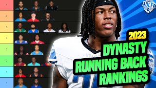 Updated TOP25 Dynasty RB Rankings amp Tiers November 2023  Dynasty Fantasy Football 2023 [upl. by Eatnom]