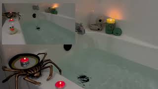 Bathtub Filling Sounds  Candles and Two Angles  Tub Filled Up  Relaxing White Noise [upl. by Sharleen]