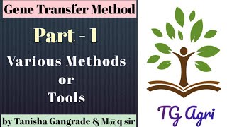 Gene Transfer Method  Enlist of Gene transfer method  Tools of gene transfer [upl. by Veejar]