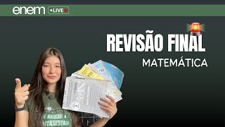 Revisão FINAL de MATEMÁTICA para o ENEM enem2024 [upl. by Weinert343]