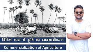 GS1 ब्रिटिश काल में कृषि का व्यवसायीकरण Commercialization of Agriculture  Modern India [upl. by Ferdinanda]