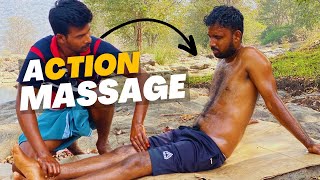 🔱Hogenakkal ASMR 😆👊Action 💆‍♂️Massage  Heart 💔Beat Massage  Natural🍁Views trendingvideo massage [upl. by Nyraf]