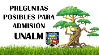 Examen de admisión UNALM preguntas para ingresar a la Agraria La Molina [upl. by Htebaile]