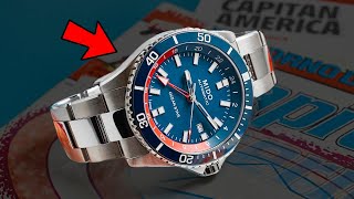 One Of The Best True GMT Sports Watches  MIDO Ocean Star GMT Pepsi [upl. by Schuman446]