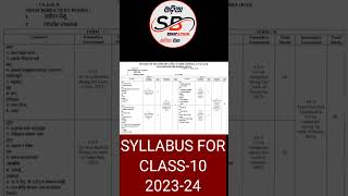 Syllabus for class 10 session202324Class 10 syllabus 20232410th class syllabus 202324 [upl. by Reppart]