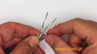 Ficha RJ45 no cabo UTP  Instalar [upl. by Layod]