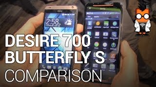 HTC Desire 700 vs Butterfly S  Smartphone Comparison [upl. by Iaw]