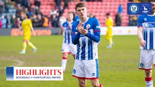 📺 Pools denied late on Easter Monday  Rochdale 11 Hartlepool United [upl. by Atinas174]