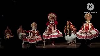 Kathakali Performance quotThe fall of Duryodhanaquot Kerala Kalamandalam [upl. by Baumann]