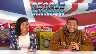 Americans try British snacks and food for the first time [upl. by Okoyik]