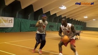 Deontay Wilder amp Tony Harrison play basketball at Wladimir Klitschko camp [upl. by Christoffer]