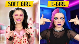 EGIRL vs SOFT GIRL when GRANDMA is coming – Relatable family musical by La La Life [upl. by Nosa]