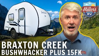 2020 Braxton Creek Bushwhacker Plus 15FK  Teardrop Trailer Review [upl. by Zampardi]