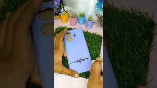 Decor My Mobile Cover with My Name💜 shorts asmulticreativity diy crafts [upl. by Nibor]