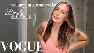 RUTYNA PIELĘGNACYJNA I MAKIJAŻOWA NA WAKACJACH  Beauty secrets  Vogue [upl. by Gratt]