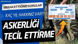 Askerlik Tecil Uzatma Nasıl Yapılır  Güncel 2024 [upl. by Nadabas227]