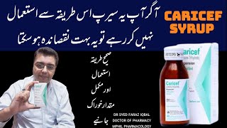 CARICEF Syrup Used for In Urdu  Cefixime Syrup Uses cefixime [upl. by Waverley665]