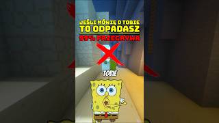 Czy powiedziałem o tobie 😂❌ brainteasers spongebob shorts [upl. by Hertberg]