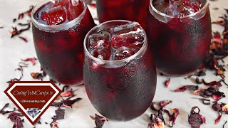 HOW TO MAKE HIBISCUS ICED TEA HOW TO MAKE JAMAICA Cooking With Carolyn [upl. by Mercedes]