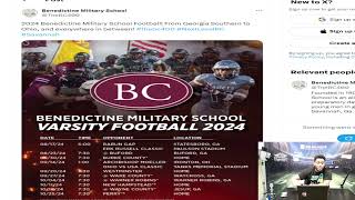 Benedictine Cadets Daunting 2024 Football Schedule [upl. by Welcome]