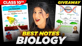 Best Science Notes for CLASS 10 Boards 2025🔥 1 Chapter  4 Pages😎 GIVEAWAY🎉 [upl. by Loggins]