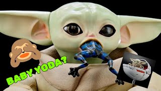 Star Wars  The Mandalorian Grogu Plastic Model Kit Review  ASMR 😎 [upl. by Nahamas]