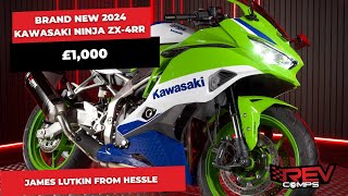 Watching winner James Lutkin won the BRAND NEW 2024 KAWASAKI NINJA ZX4R [upl. by Atirahc]