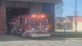 Circro Fire Department IL Engine 1 Responding [upl. by Lednam]