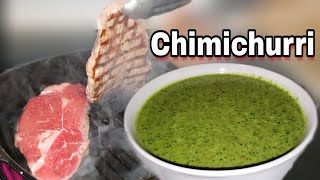 Chimichurri la mejor salsa para carnes  Chimichurri en la LICUADORA [upl. by Endres55]