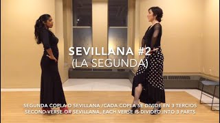 Sevillanas tutorial 2 la segunda [upl. by Aihsat869]