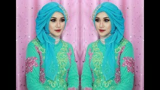 TUTORIAL MAKE UP DAN HIJAB SEGE EMPAT SEMPLE MEWAH HIJAB PESTA HIJAB KNDANGANHIJAB WISUDA [upl. by Ramat]