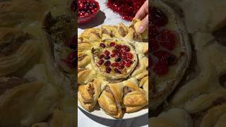 Sausage and Camembert Puff Pastry Wreath Get the full recipe on our website christmasrecipes [upl. by Nolad141]