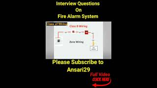 Classes of Wiring in Fire Alarm System firealarmsystems youtubeshorts interview [upl. by Mic6]