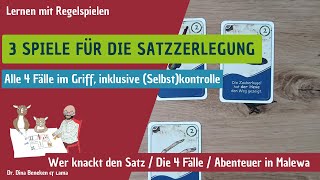 Die Satzzerlegung  4 Fälle spielerisch entdecken 3 Spiele zum systematischen Üben [upl. by Hilliary]