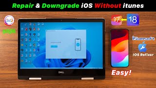 Downgrade iPhone iOS Fix Stuck on UpdateBlack Screen Issue TechApps Tamil [upl. by Ahsimek]