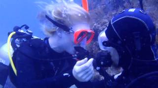 Underwater Wedding Proposal unedited [upl. by Chiquia384]