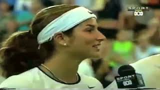 Federer and Mirka oncourt interview Hopman Cup 2002 [upl. by Eirased301]