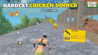 Hardest Chicken DinnerðŸ¥µ  1v4  BGMI Lite PUBG Lite [upl. by Leidgam]