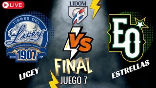 LIDOM FINAL TIGRES del LICEY vs ESTRELLAS ORIENTALES  Juego 7  Previa [upl. by Waly871]