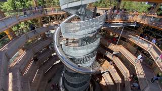 Malahat SkyWalk slide on Vancouver Island BRITISH COLUMBIA [upl. by Ranip747]