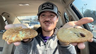 Insomnia Cookies Apple Cider Donut Cookie and Campfire Classic Cookie Review [upl. by Inafit]