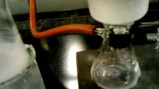 filtering purified product Phenacetin amide synthesis3gp [upl. by Akinehs]